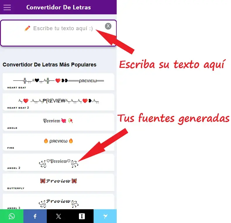 Convertidor De Letras