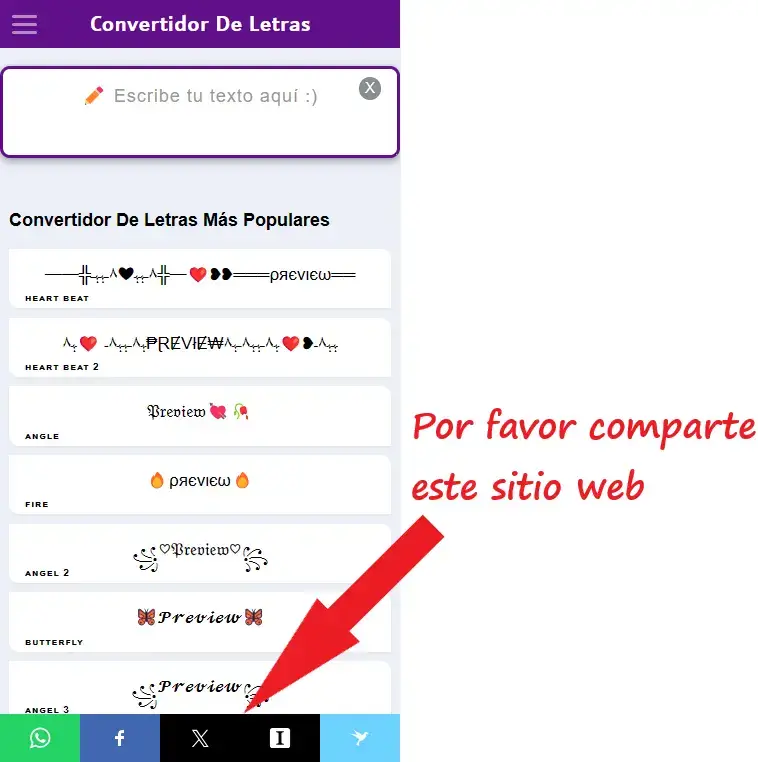 Convertidor De Letras