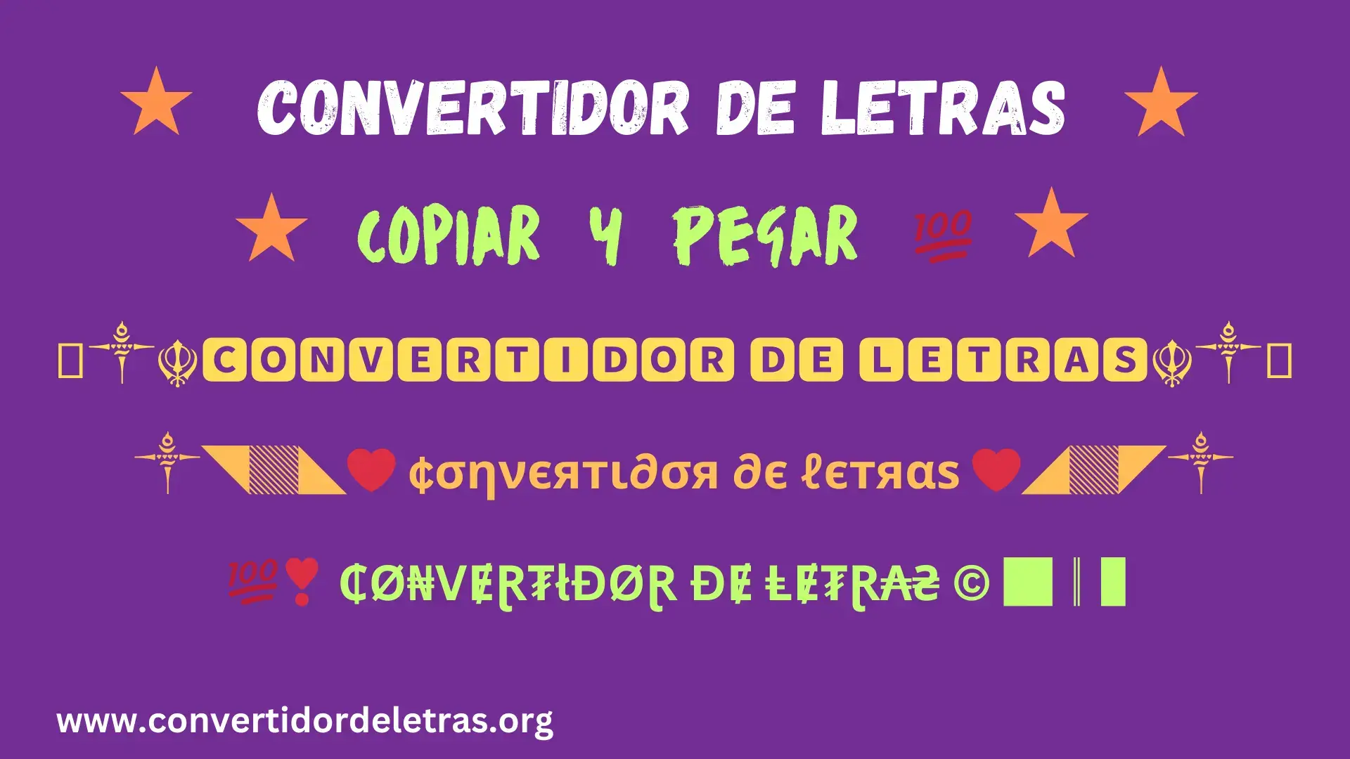 Convertidor Letras